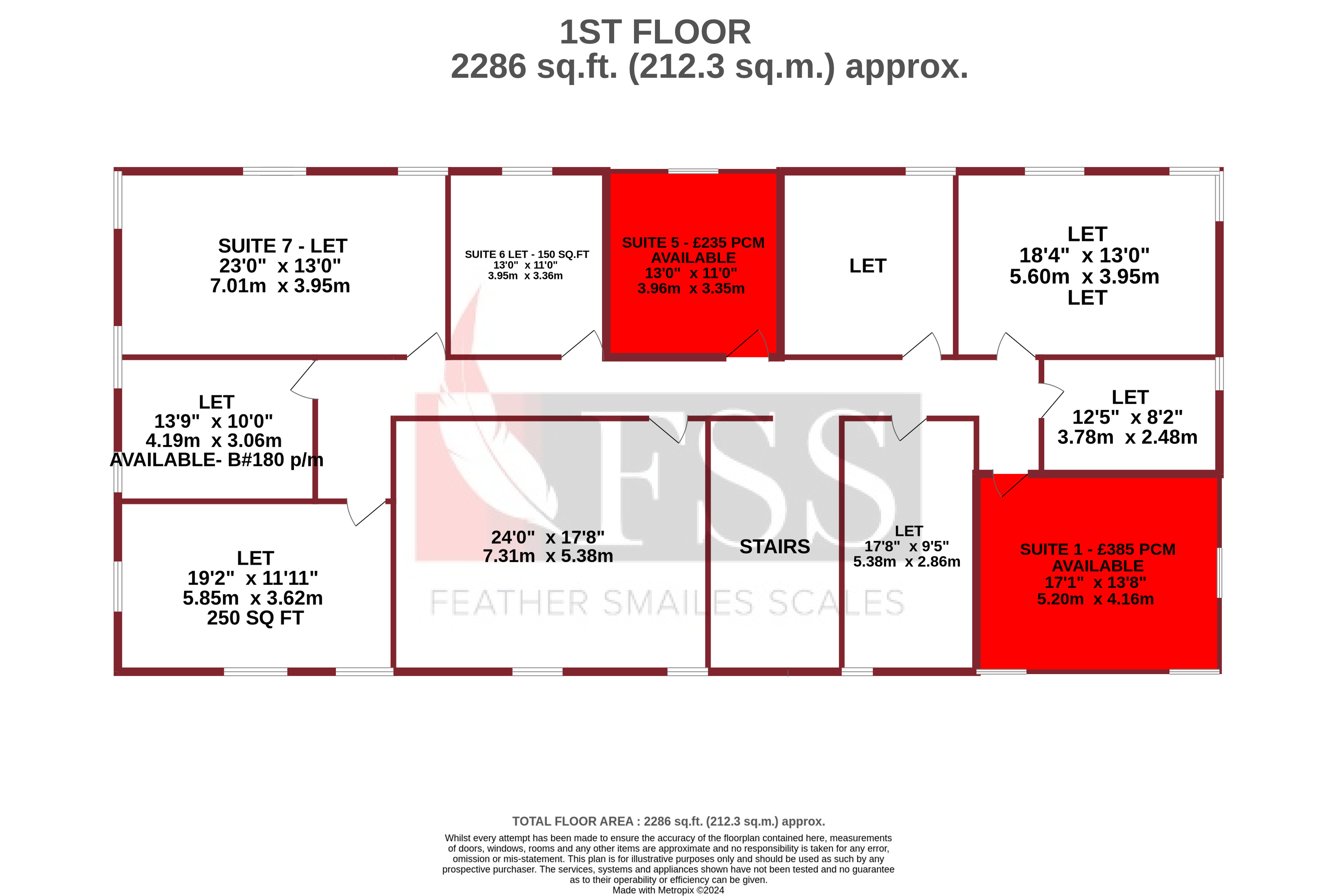 Floorplan for                                                          
                                                    