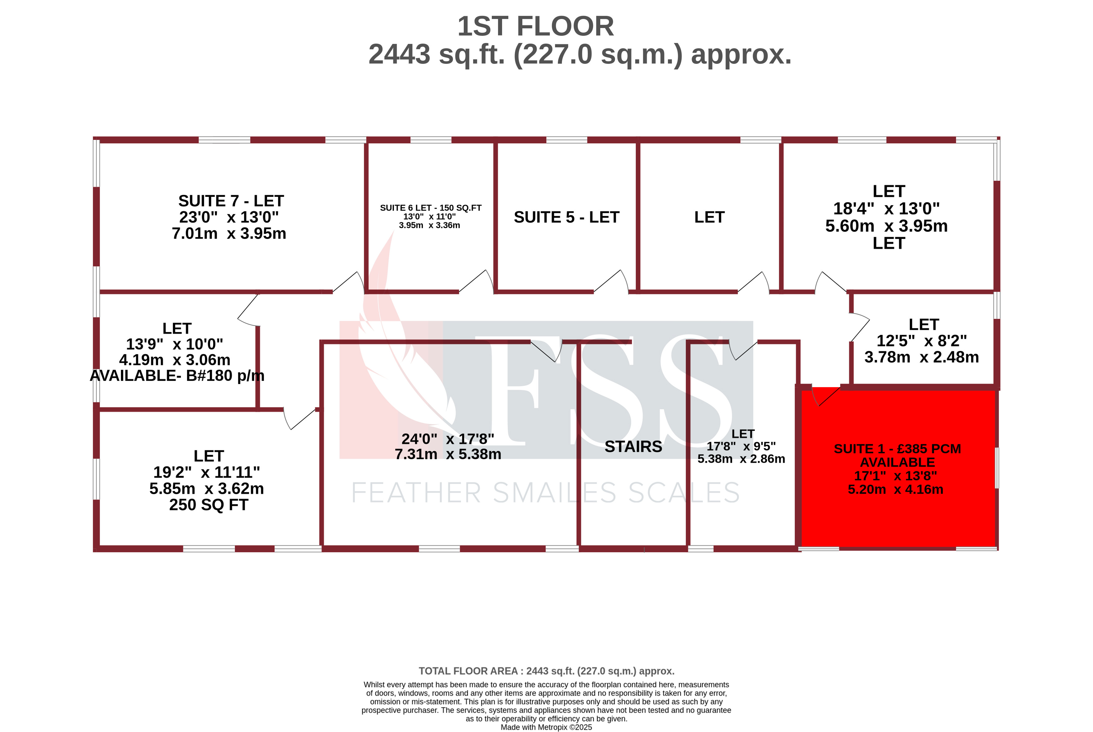 Floorplan for                                                          
                                                    