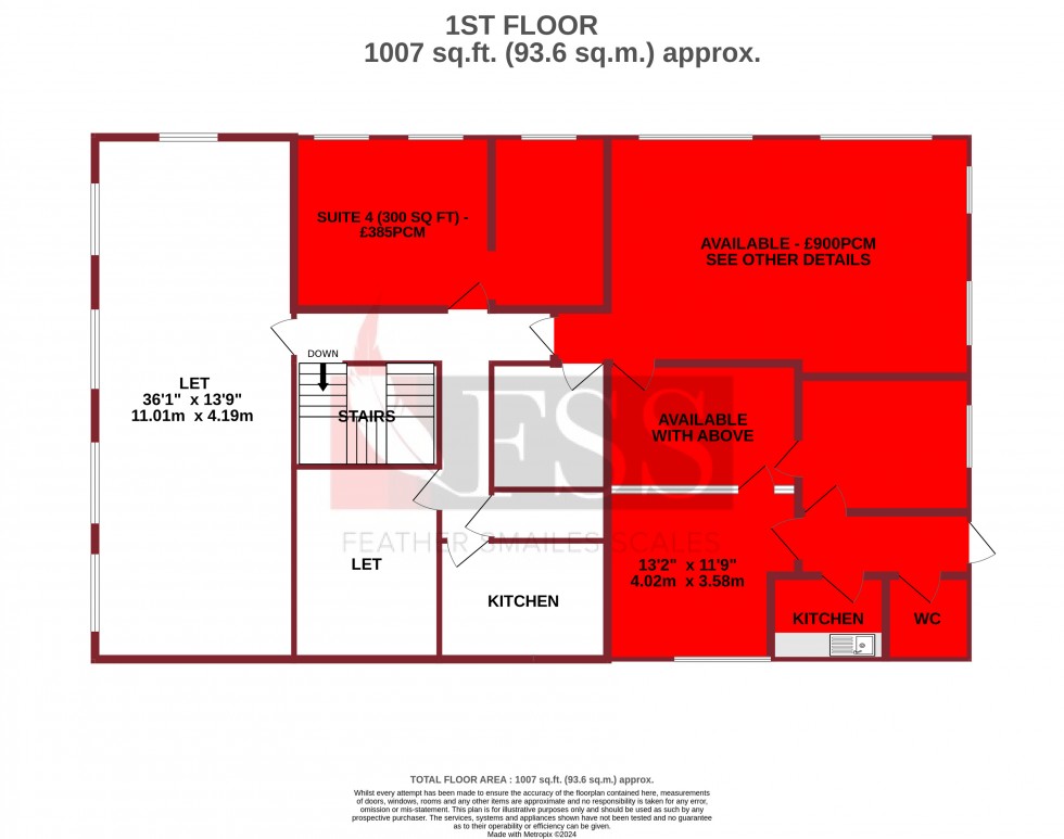 Floorplan for                                                          
                                                    