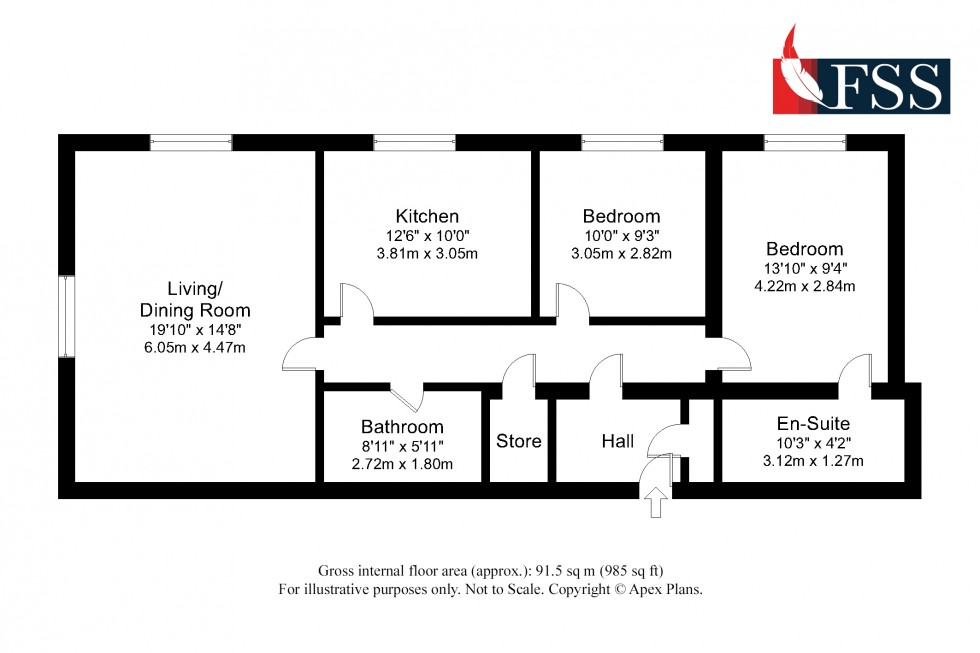 Floorplan for                                                          
                                                    