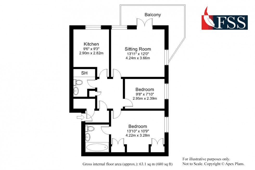 Floorplan for                                                          
                                                    